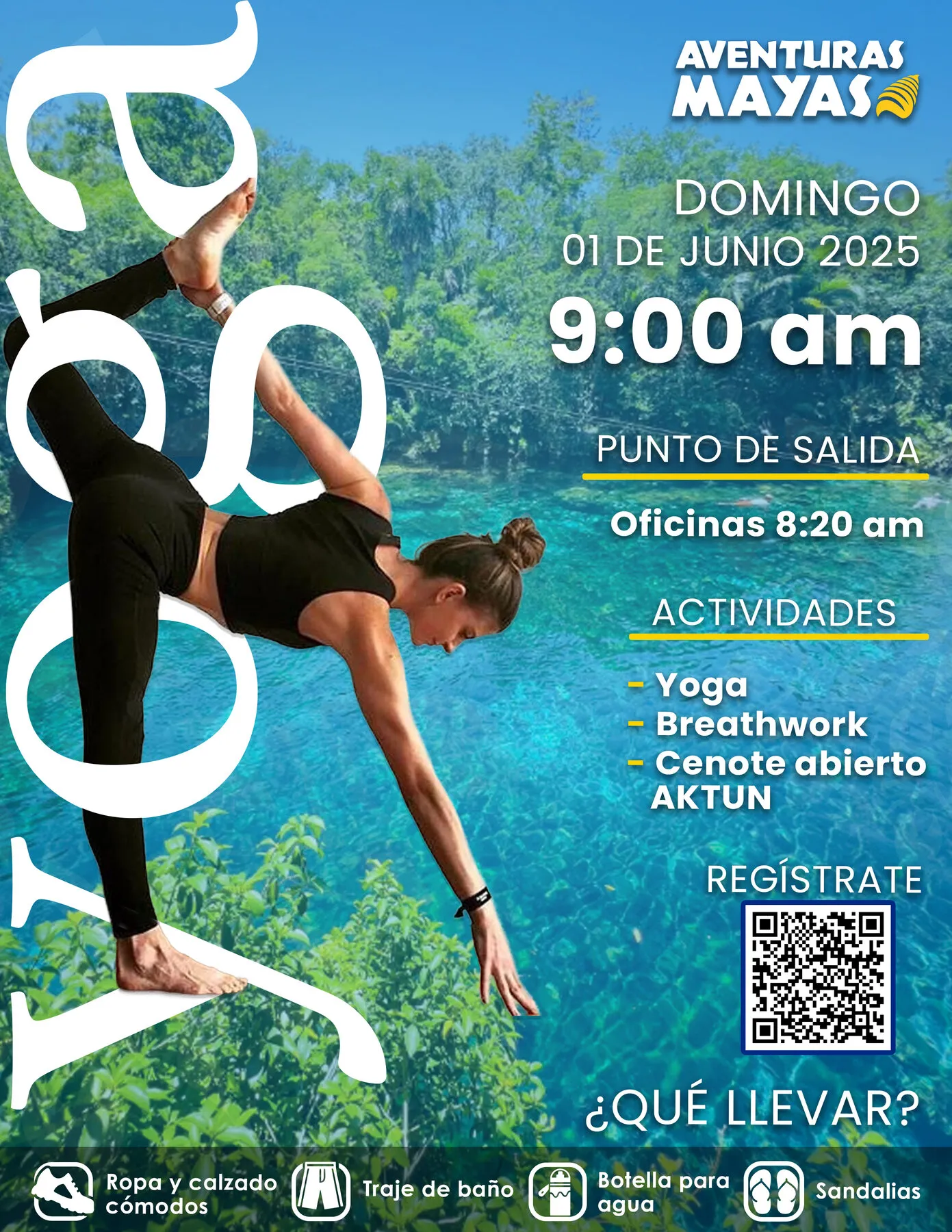 Invitación a una sesión de yoga